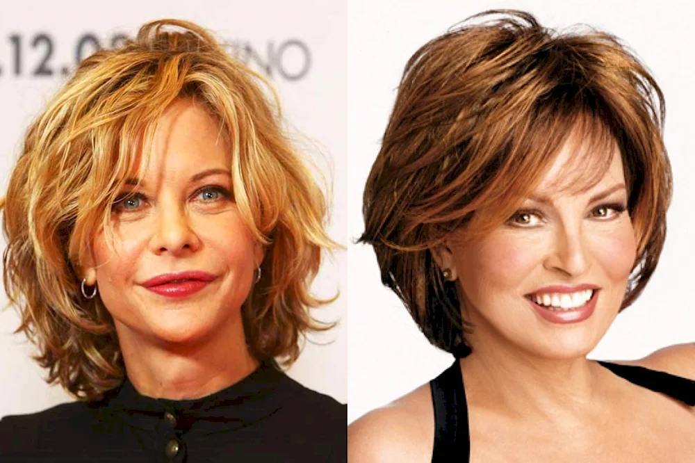 Bob Cascade haircut for medium hair after 50