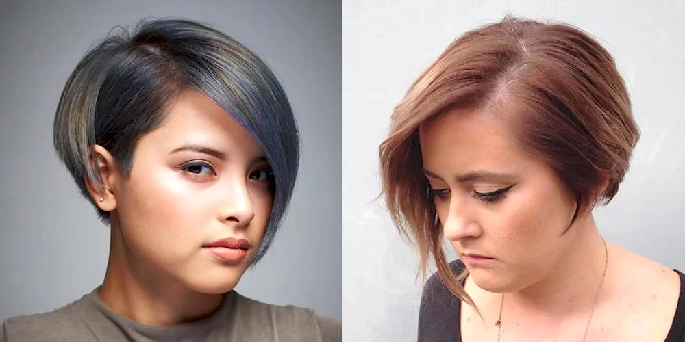 Bob cut bobassymmetry short hair