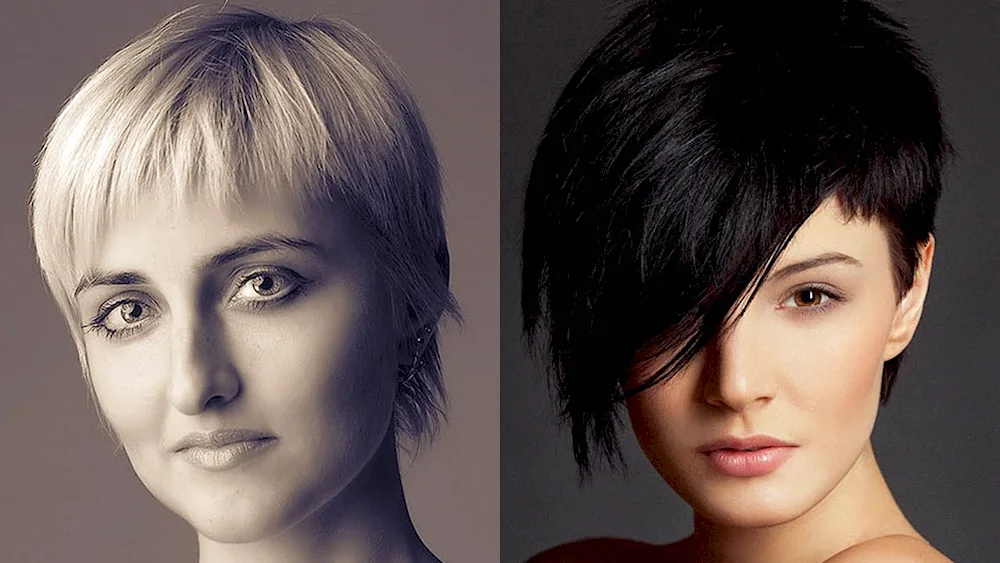 Bob haircut. Garson short hair haircut for women