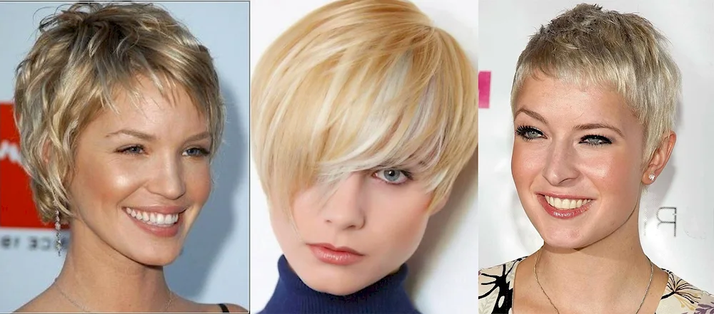 Filialised Cascade haircut for short hair