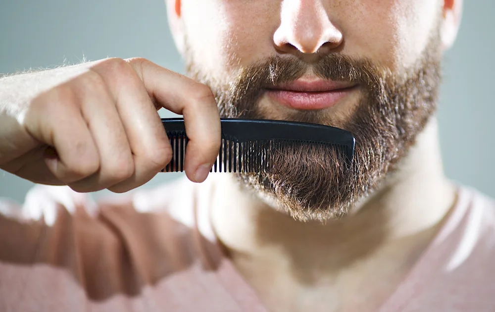 Barbershop beard and moustache
