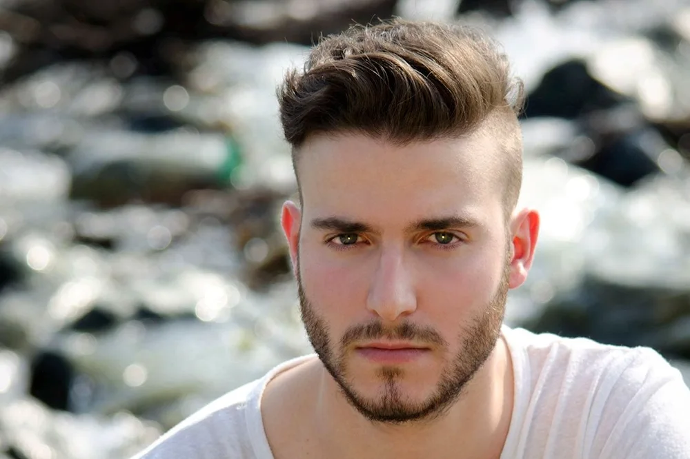 Curly fade undercut