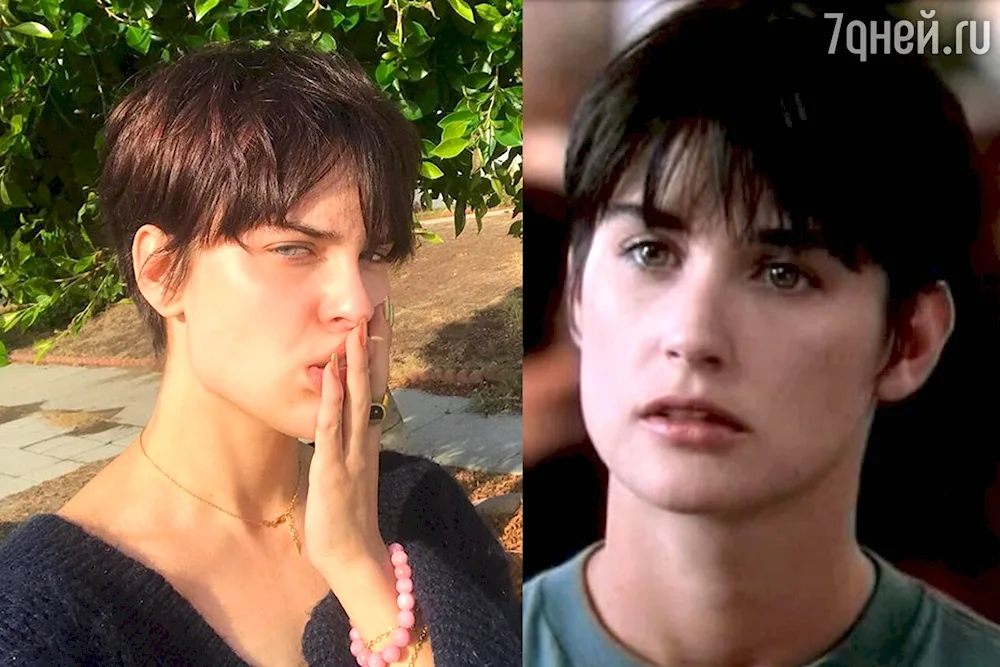 Demi Moore haircut in the film ghost