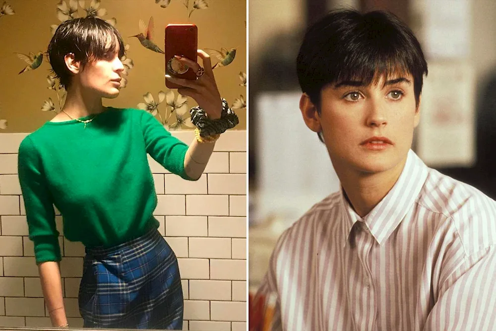 Demi Moore haircut in the film ghost