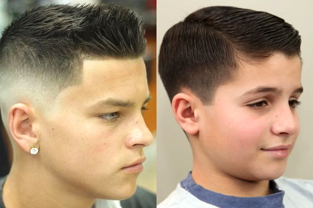 Boy 2022 half-box haircut