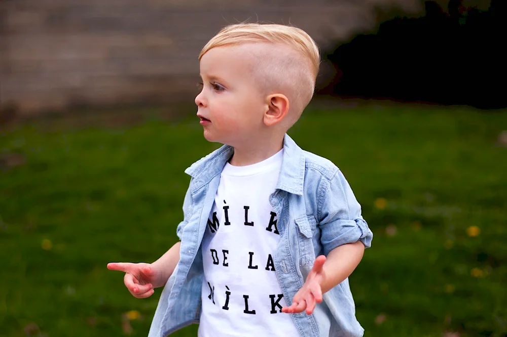 Haircut for little boy