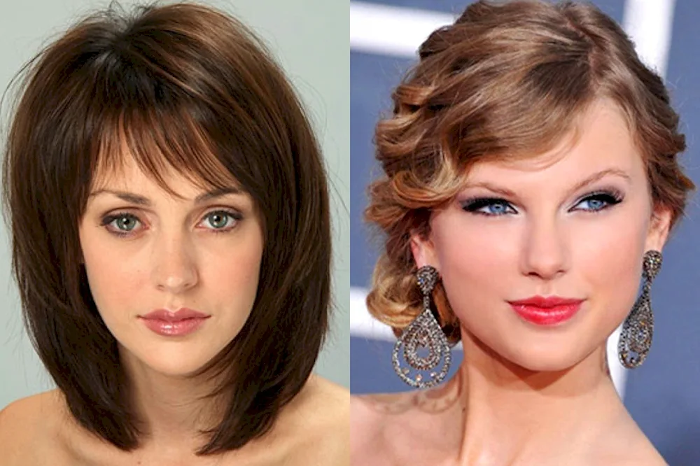 Bob cut for a rectangular face for women