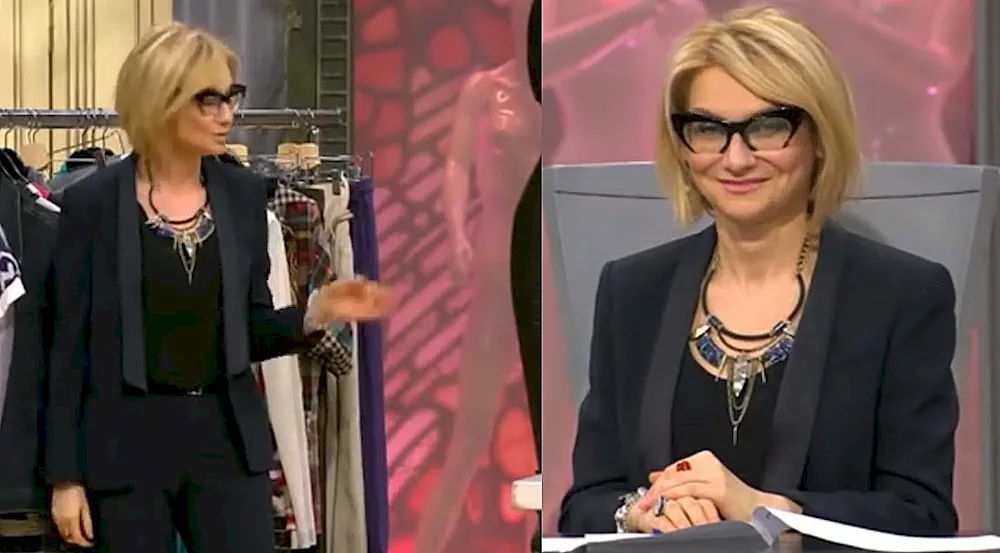 Evelina Khromchenko's haircut