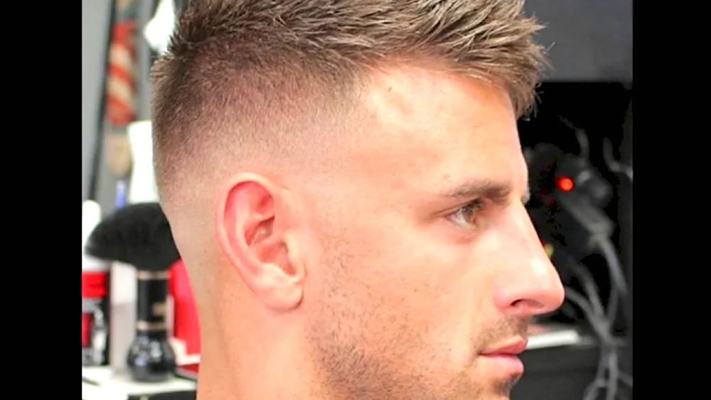 Fade half-box haircut