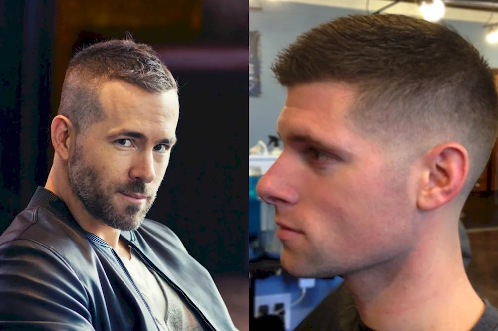 Fade half-box haircut