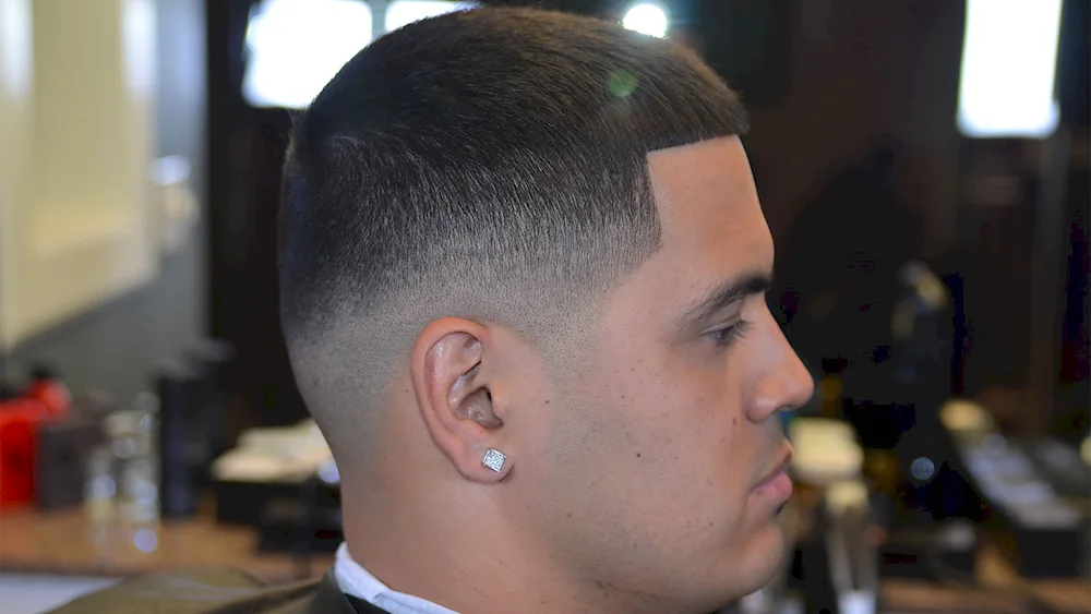 Fade half-box haircut
