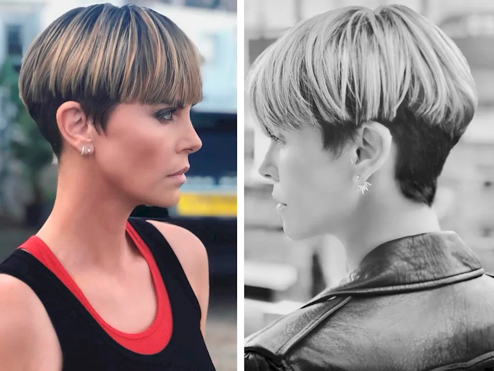 Ruby Rose potty haircut