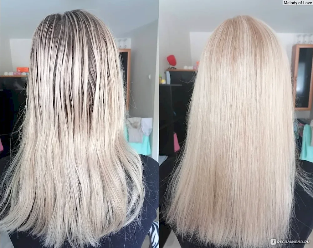 Hair after bleaching