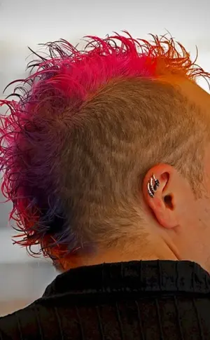 Mohawk haircut