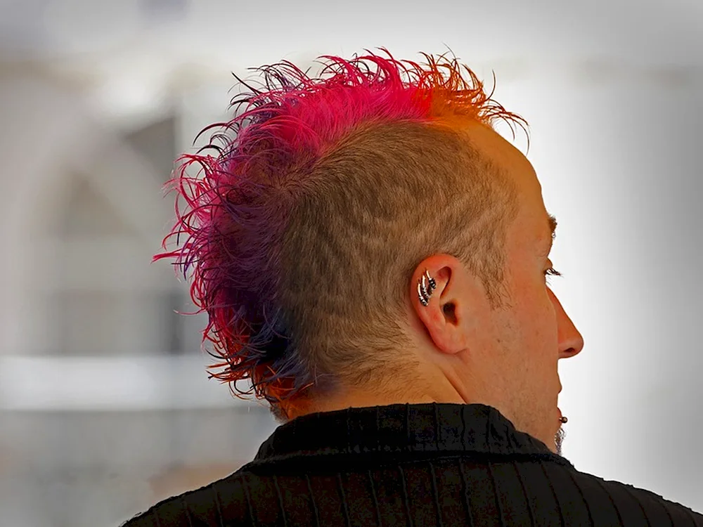 Mohawk haircut