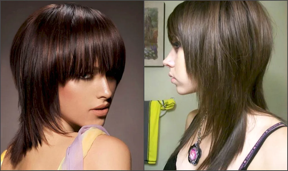 Aurora haircut with ripped strands