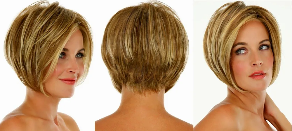 Cascade bob haircut