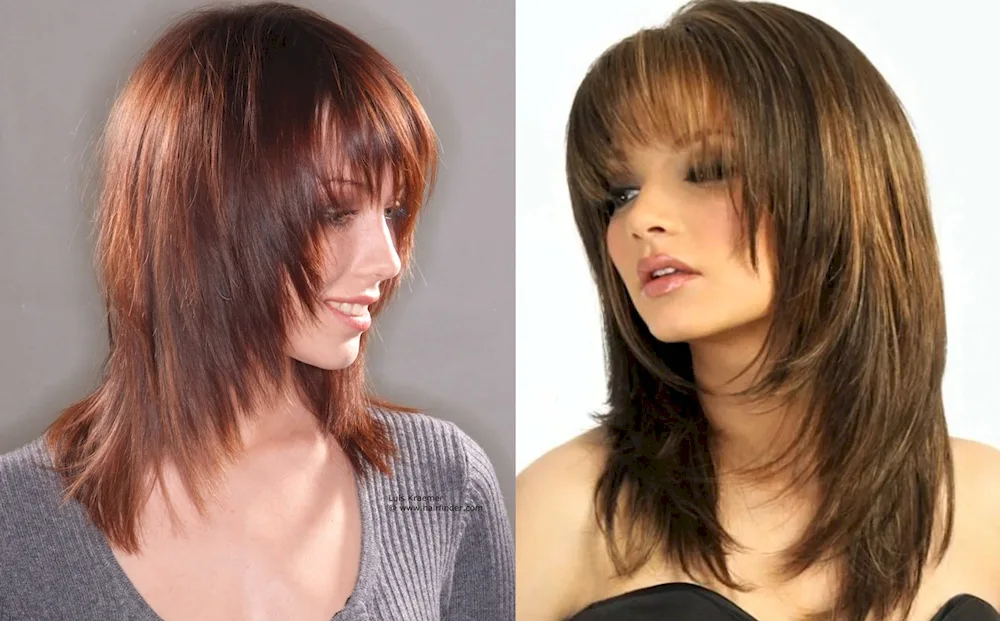 Scherzinger staircase haircut