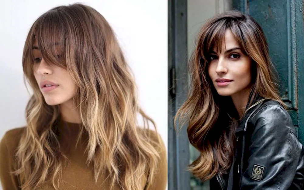 Cascade haircut with filigree fringes haircut for medium hair