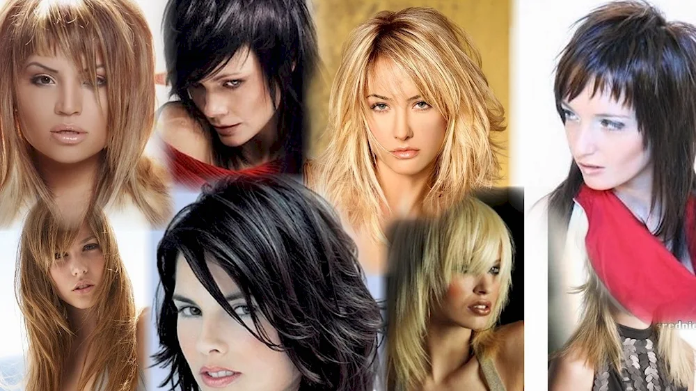 Medium Hair Cascade She-Wolf Cascade Haircut