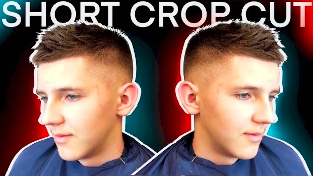 Cropped haircut for kids
