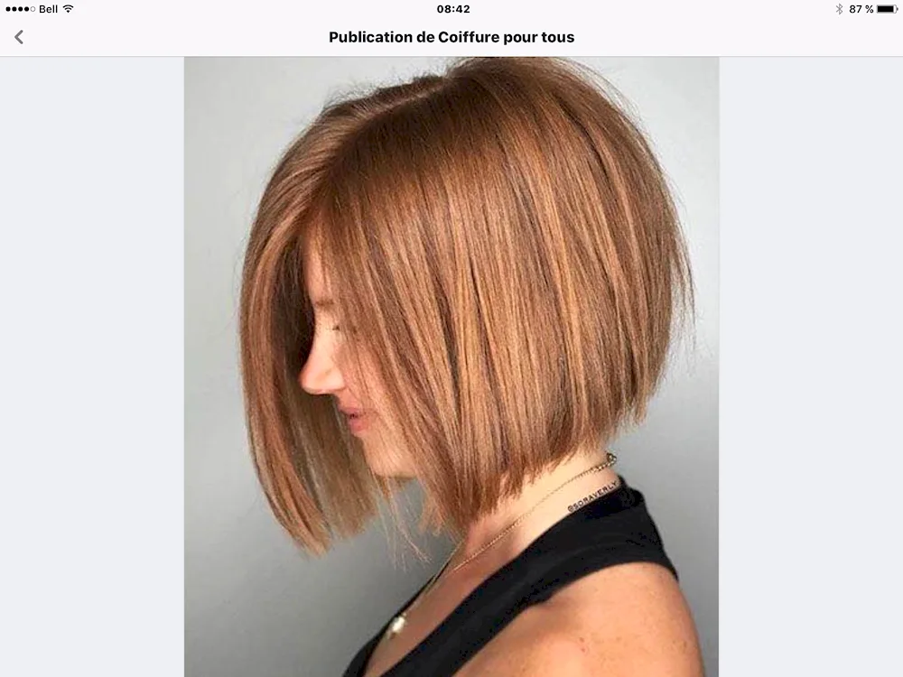 Long bob graduated haircut