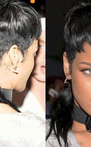 Mallet haircut Rihanna