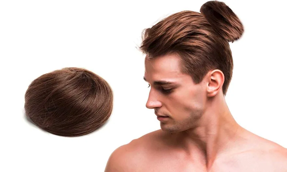 Brad Pitt topknot