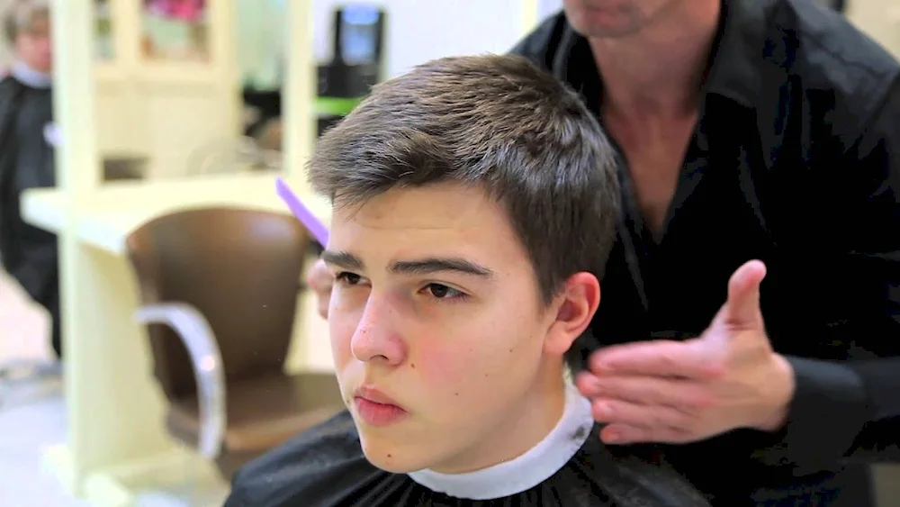 Men's youth haircut