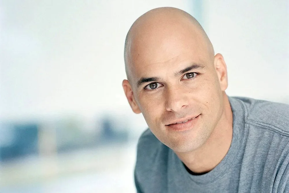 Men's bald haircut