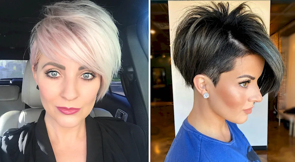 Long pixie haircut photo