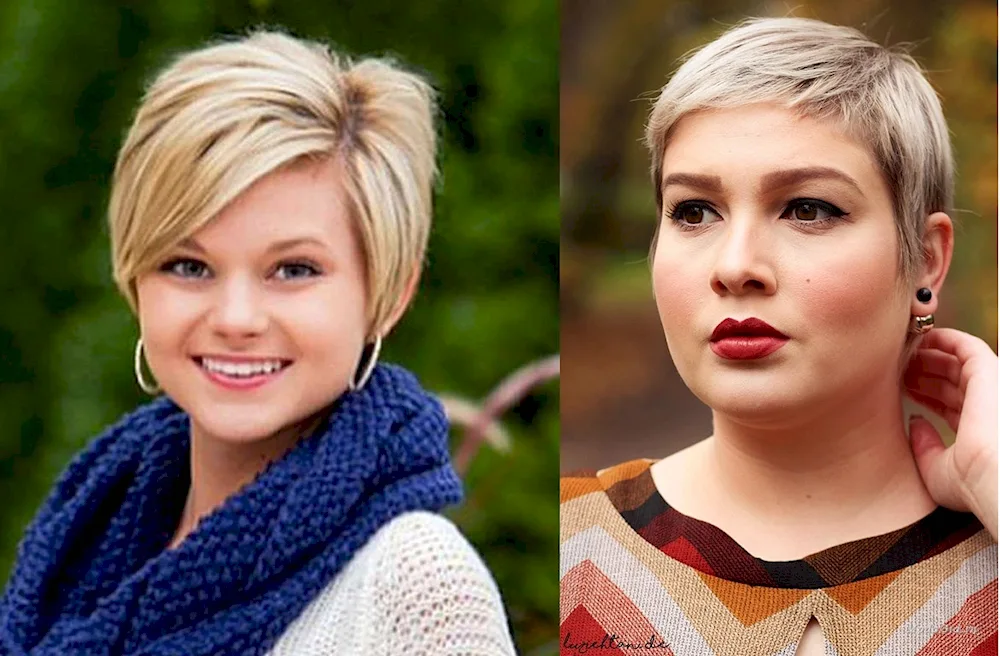 Pixie haircut 2022 for round face