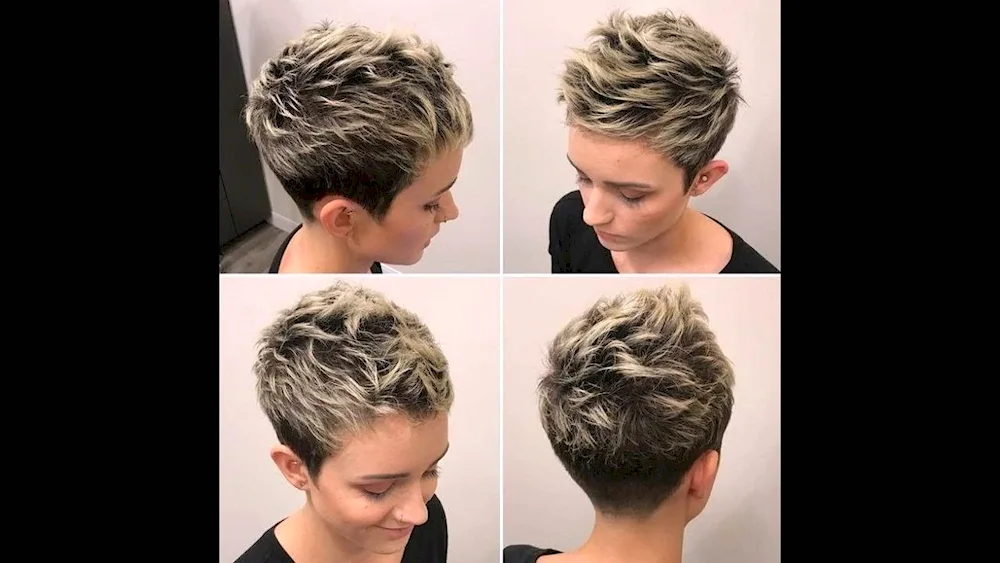 Pixie haircut 2022 back view