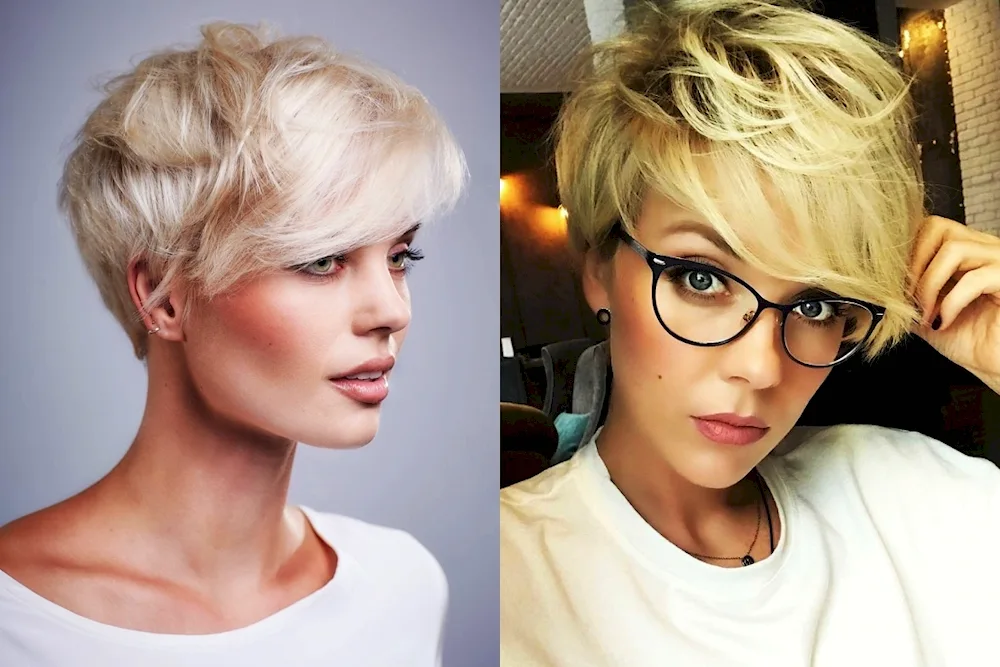 Garson Pixie haircut asymmetry