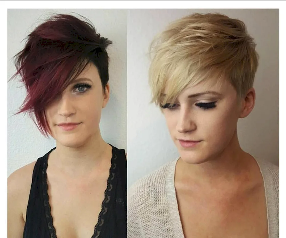 Pixie haircut asymmetry