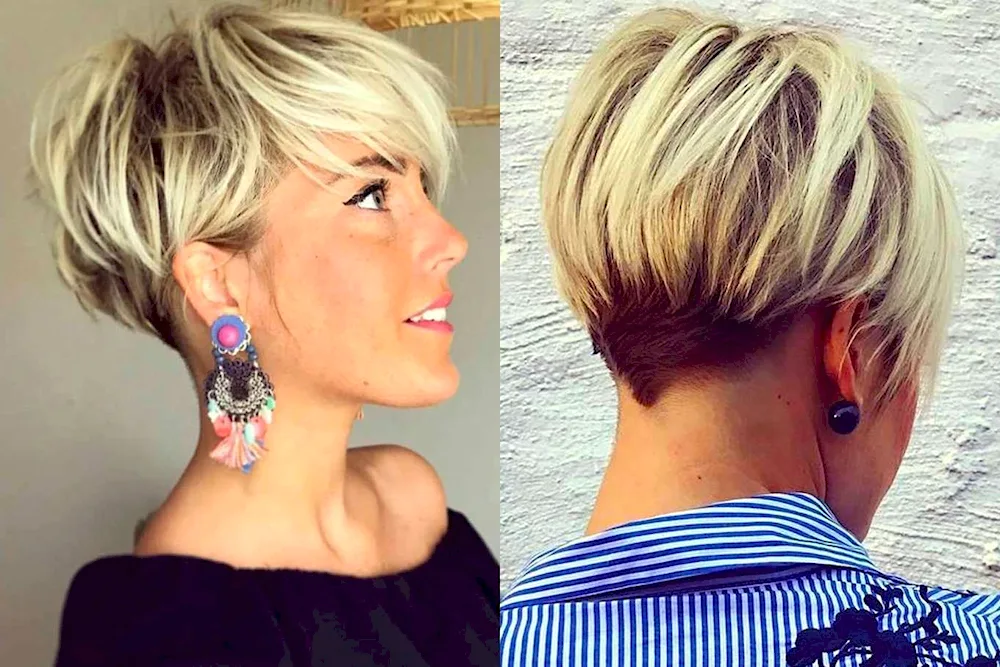 Tomboy hairstyle Korean bob