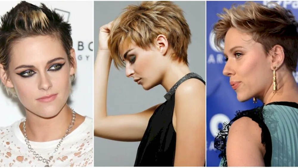 Pixie haircut for diamond face