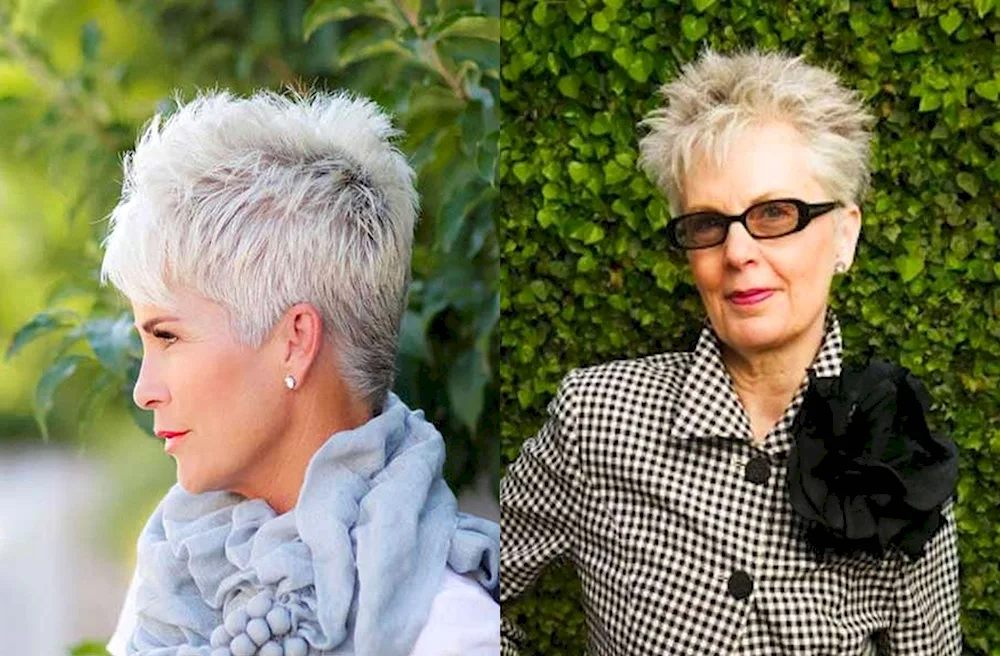 Pixie Garçon haircut for women after 40