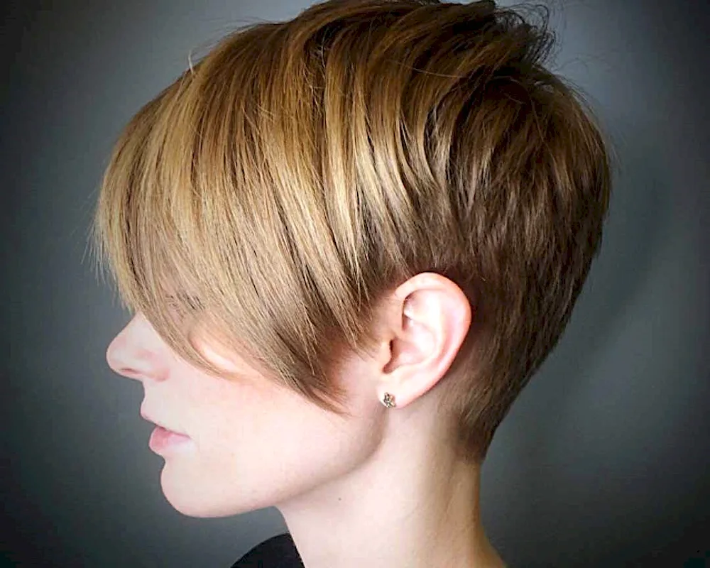 Pixie haircut. Short hair bob