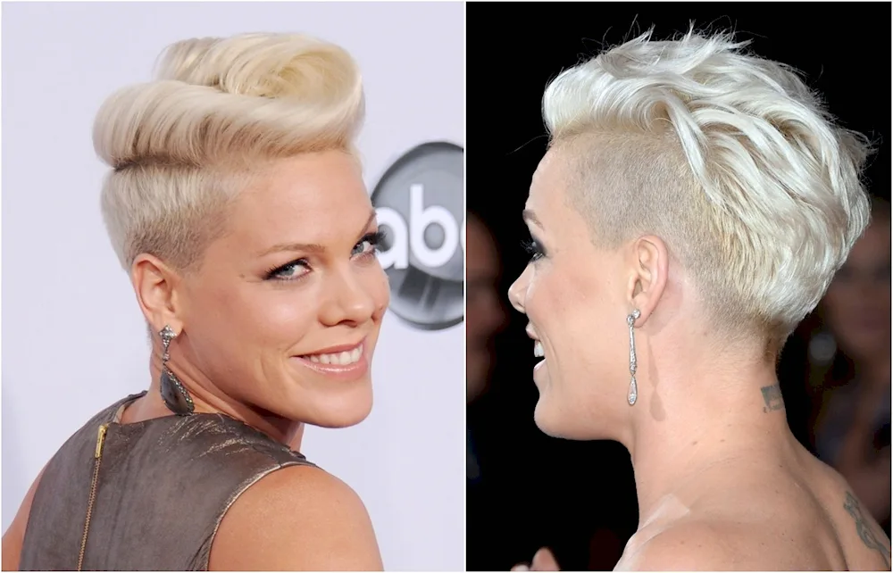 Pink haircut