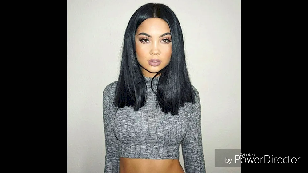 Long bob haircut for long black hair