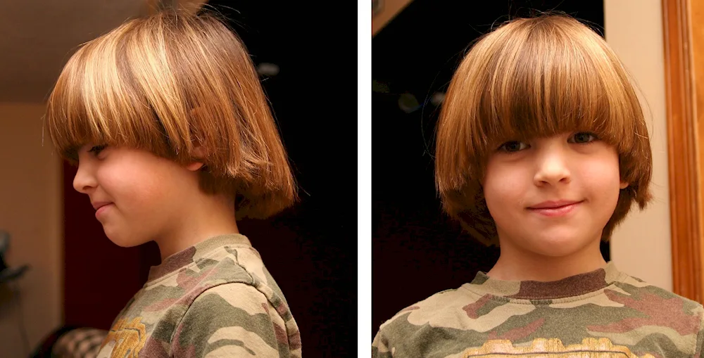 Bob haircut for boy