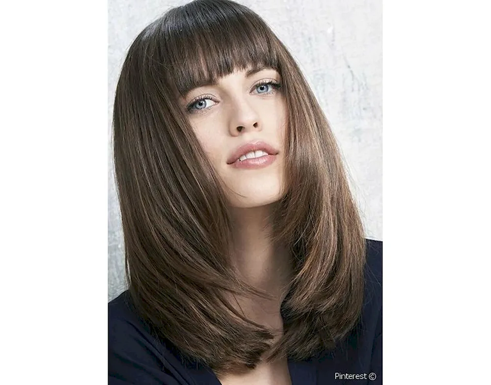 Session haircut for long hair with bangs