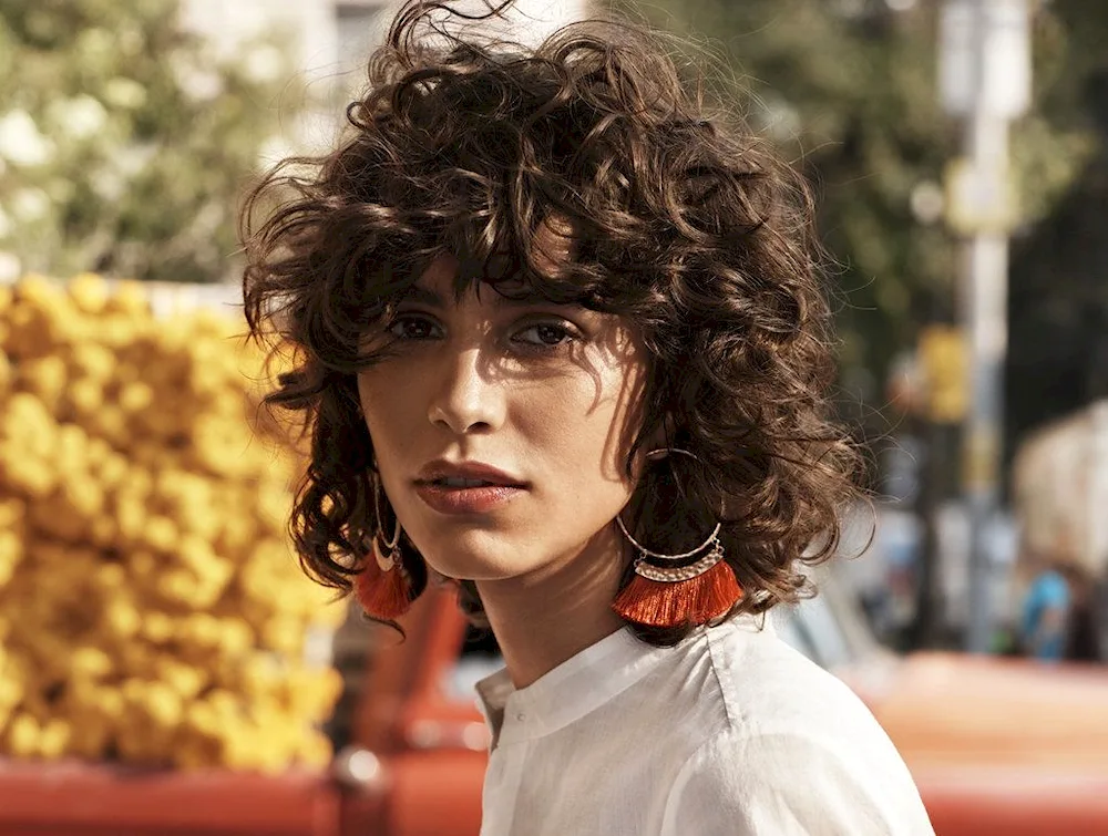 Sessions haircut on curly hair