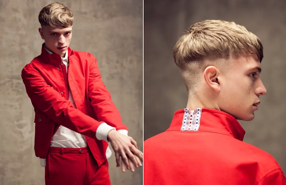 Men's cap haircut man's