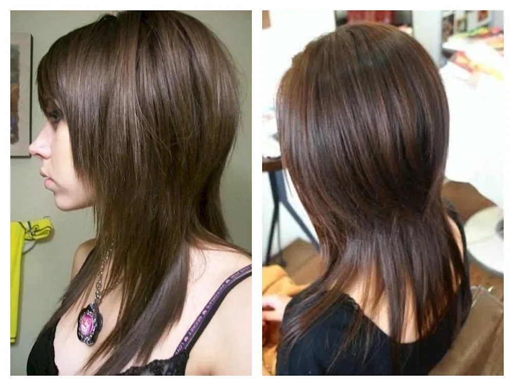 Bob Cascade haircut for long hair