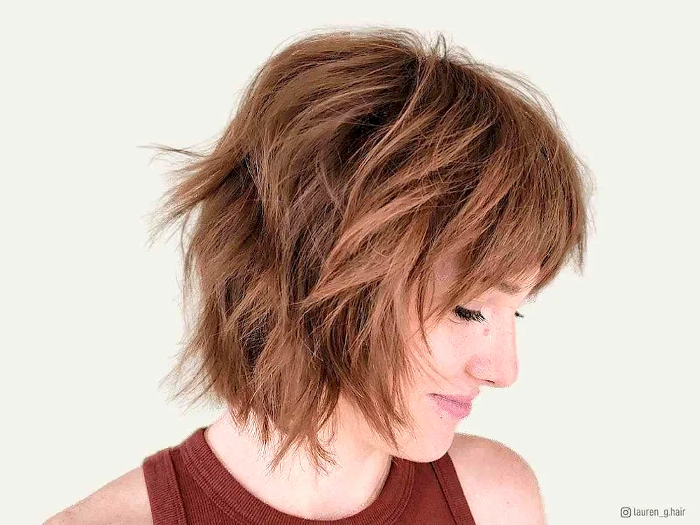 Valentina Miller's Shaggy haircut