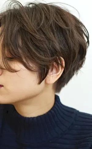 Tomboy Bob haircut. Two Block Haircut.
