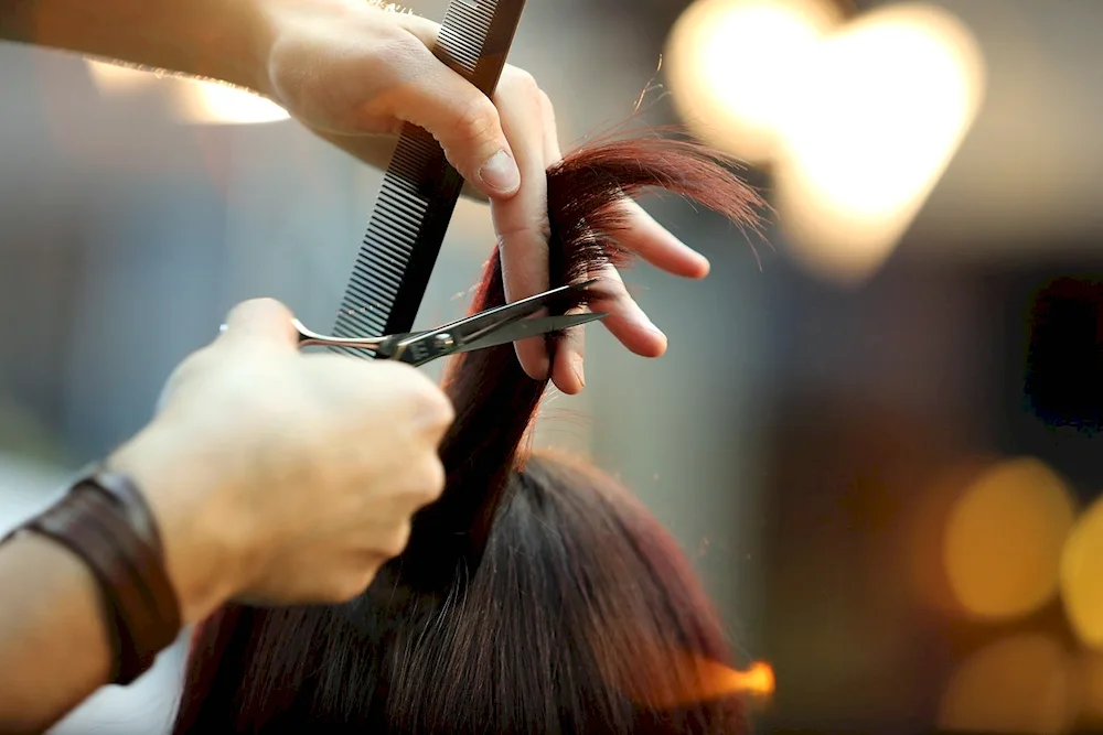 Flattering haircut without fringes 2022