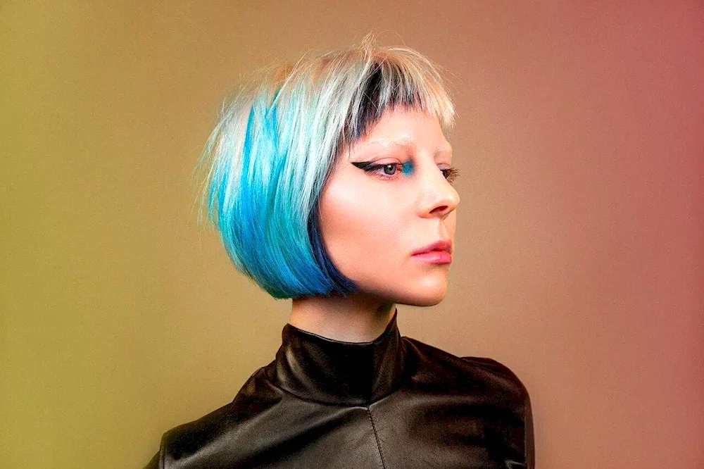Beautiful dyed hair. hair